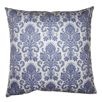 Наволочка декоративная "Голубые узоры" 45x45см полиэстр