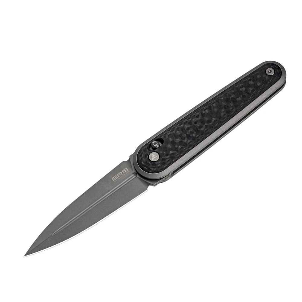 Нож складной SRM 251MB-GB Twin Gray Ti (N690, Carbon Fiber/G10/Aluminium)