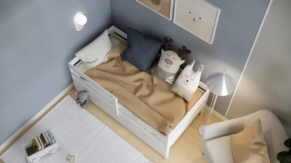 Ящик под кровать детскую - аналог IKEA / ОШ/ИКЕА 80х160 см, белая