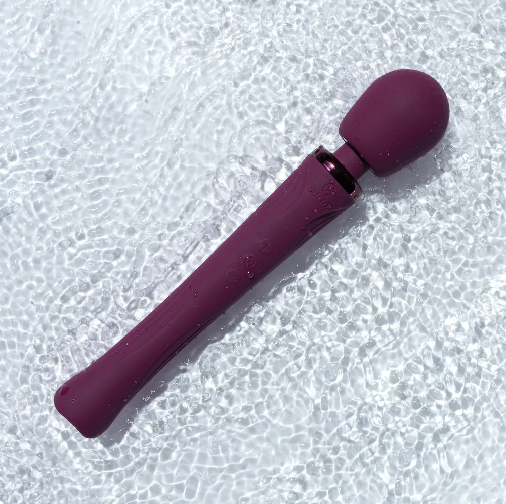 Фиолетовый wand-вибратор Selove Vela (Цвет: фиолетовый)