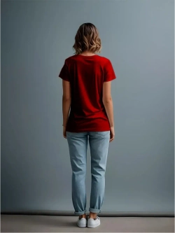 Футболка однотонная базовая хлопок унисекс Баракаттекс