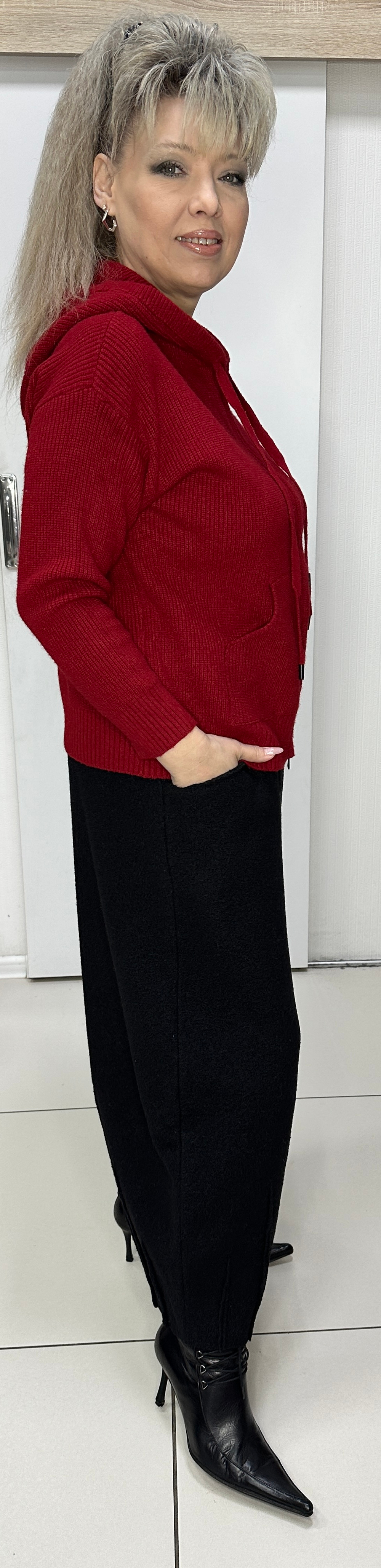 Немецкие трикотажные брюки-палаццо