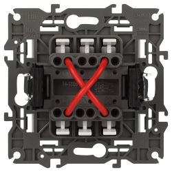 Переключатель перекрестный ЭРА Elegance 14-1108-16 10АХ-250В, IP20, титан