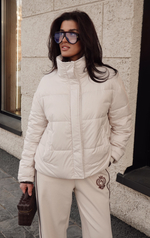 Куртка демисезонная с манишкой из трикотажа