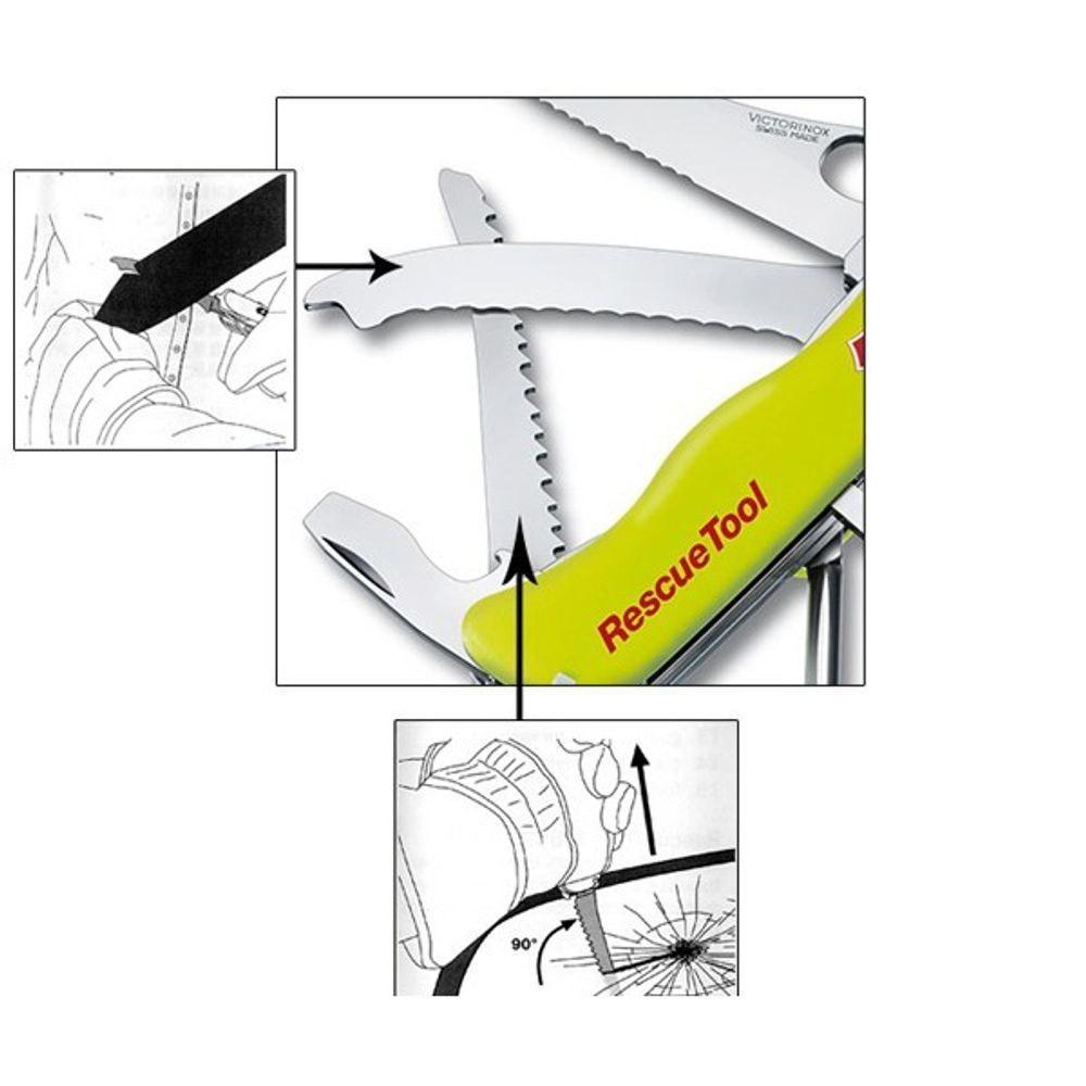 Нож спасателя Victorinox модель 0.8623.MWN Rescue tool
