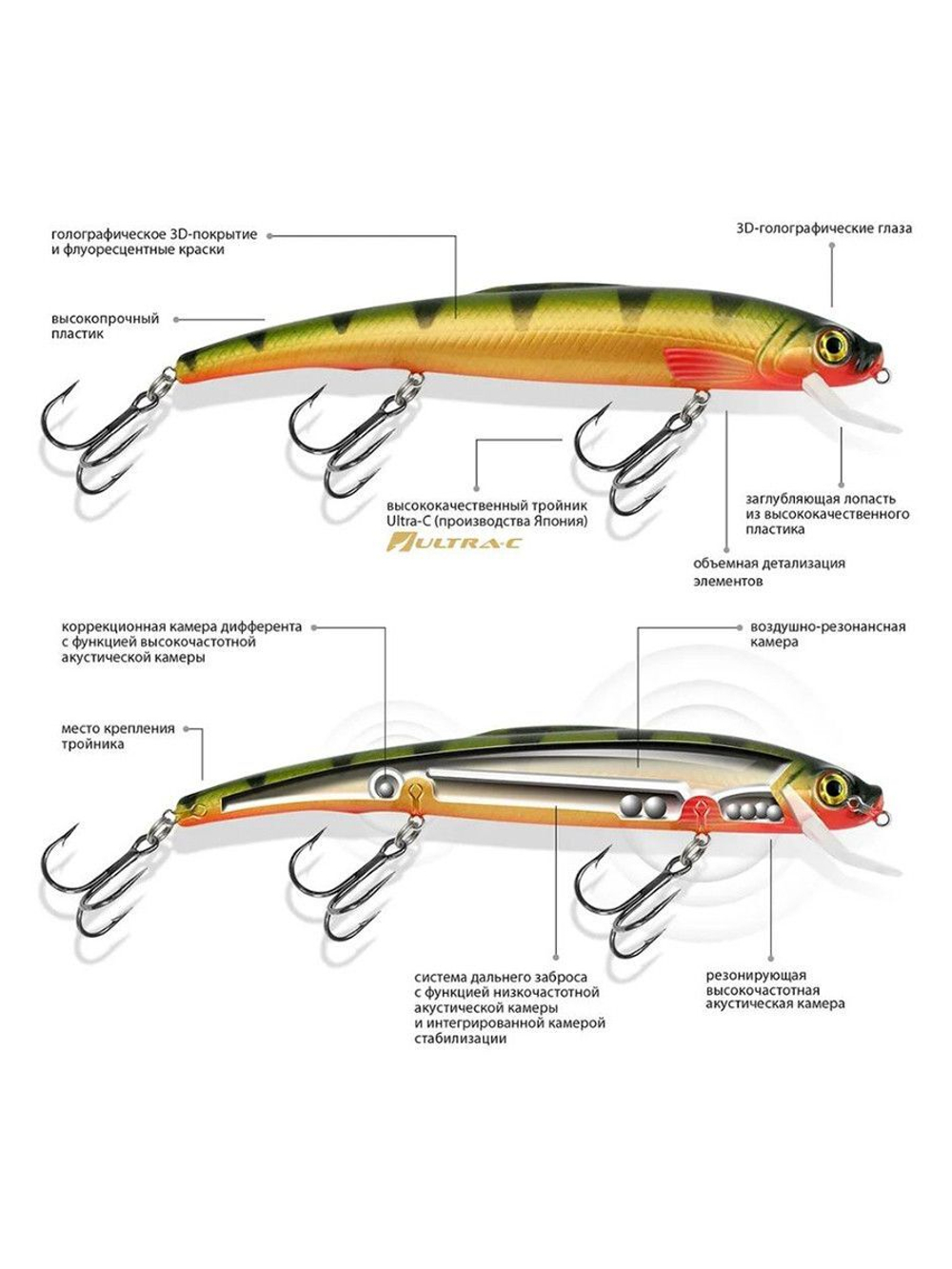 Воблер Минноу УЛАН 155mm, вес - 31,0g,