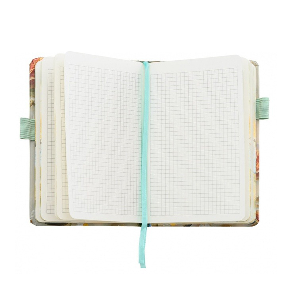 Блокнот Basir, формат А6, серия "Цветы бабочки", мягкая обложка, 80 листов, размер 16*10.5 см