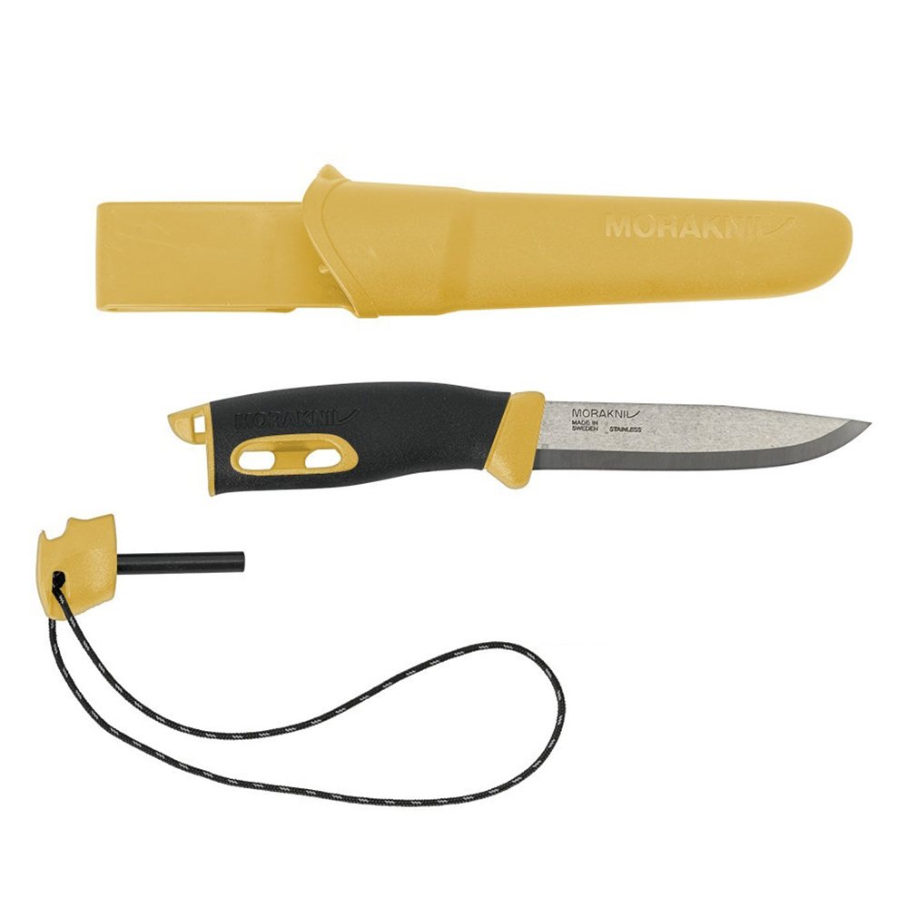 Нож Morakniv Spark Yellow, нержавеющая сталь, цвет желтый