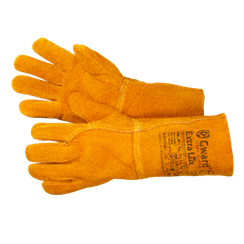 Краги Gward Extra Lux, из спилка, оранжевого цвета, без подкладки