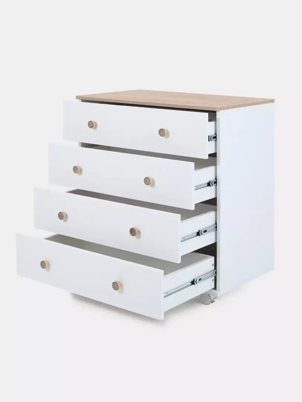 Комод RANT "ELSA PRO" с органайзером 80 см. 4 ящика (арт.125) Cloud White