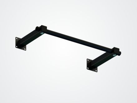 Турник настенный с малым выносом Слим 2 цв. белый Черный (матовый)