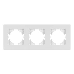 Рамка пластиковая FRM-PERIO-PL-3-WH (Arlight, -) 049754
