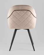 Стул вращающийся Новел New велюр серо-коричневый