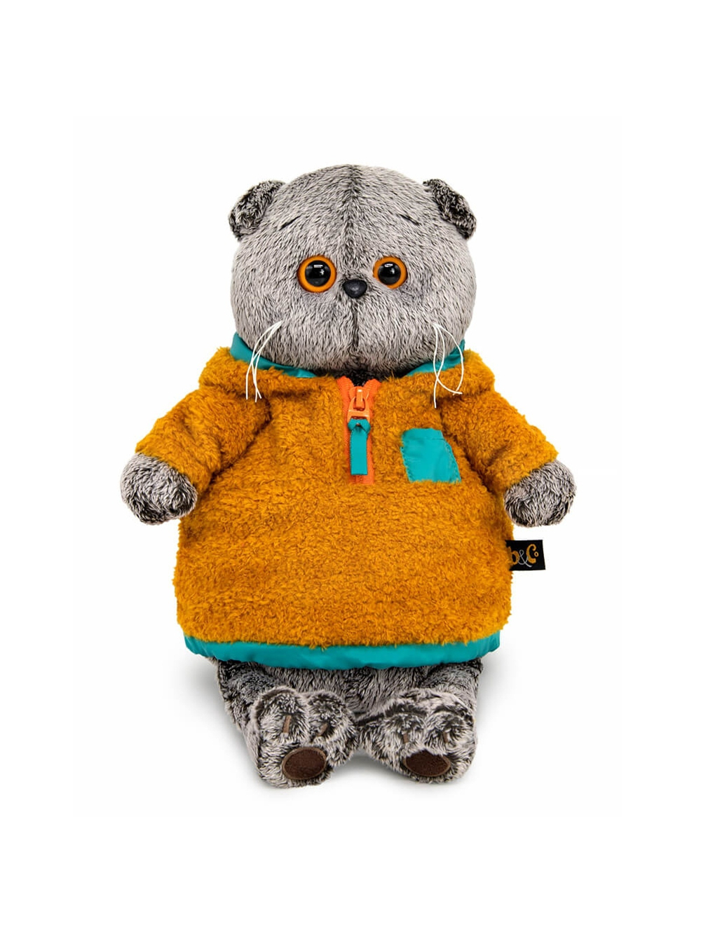 Мягкая игрушка Кот Басик в анораке 22 см Ks22-297