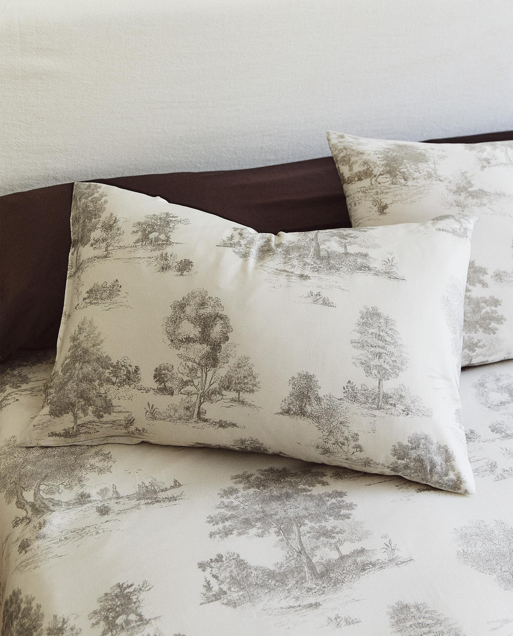 Наволочка Zara Home сатин, хлопок 100%, однотонный, 5154/091