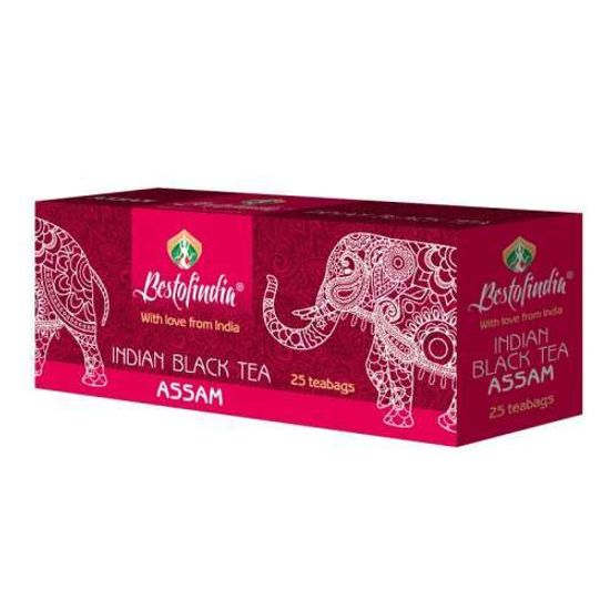 -Чай ASSAM INDIAN BLACK TEA черный индийский пакетированный 25х2г Bestofindia 50г