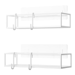 Набор из 2-х полок для ванной cubiko, белые