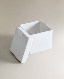 Zara Home коробка для хранения, фаянс, белый