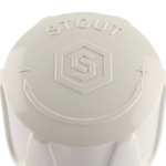 Вентиль ручной регулировки угловой STOUT - 1/2" (ВР/НР-американка, PN10, Tmax 120°C, шток металл по металлу)