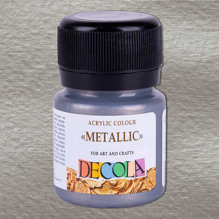 Декола акрил металлик банка 20 мл Темное серебро