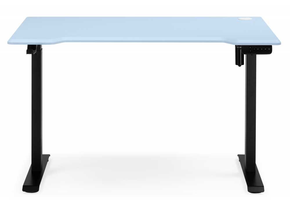 Компьютерный стол Woodville Маркос 120х75 голубой, черный, ножки черные