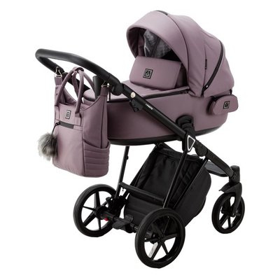 Детская коляска adamex Porto Deluxe P-SA14 (2в1) (100% экокожа)