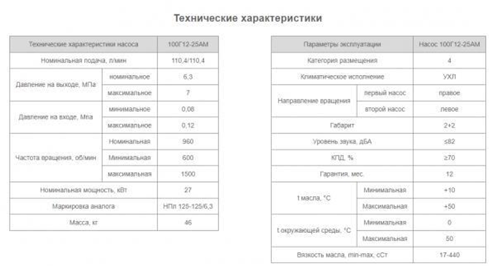 Насос 100Г12-25АМ
