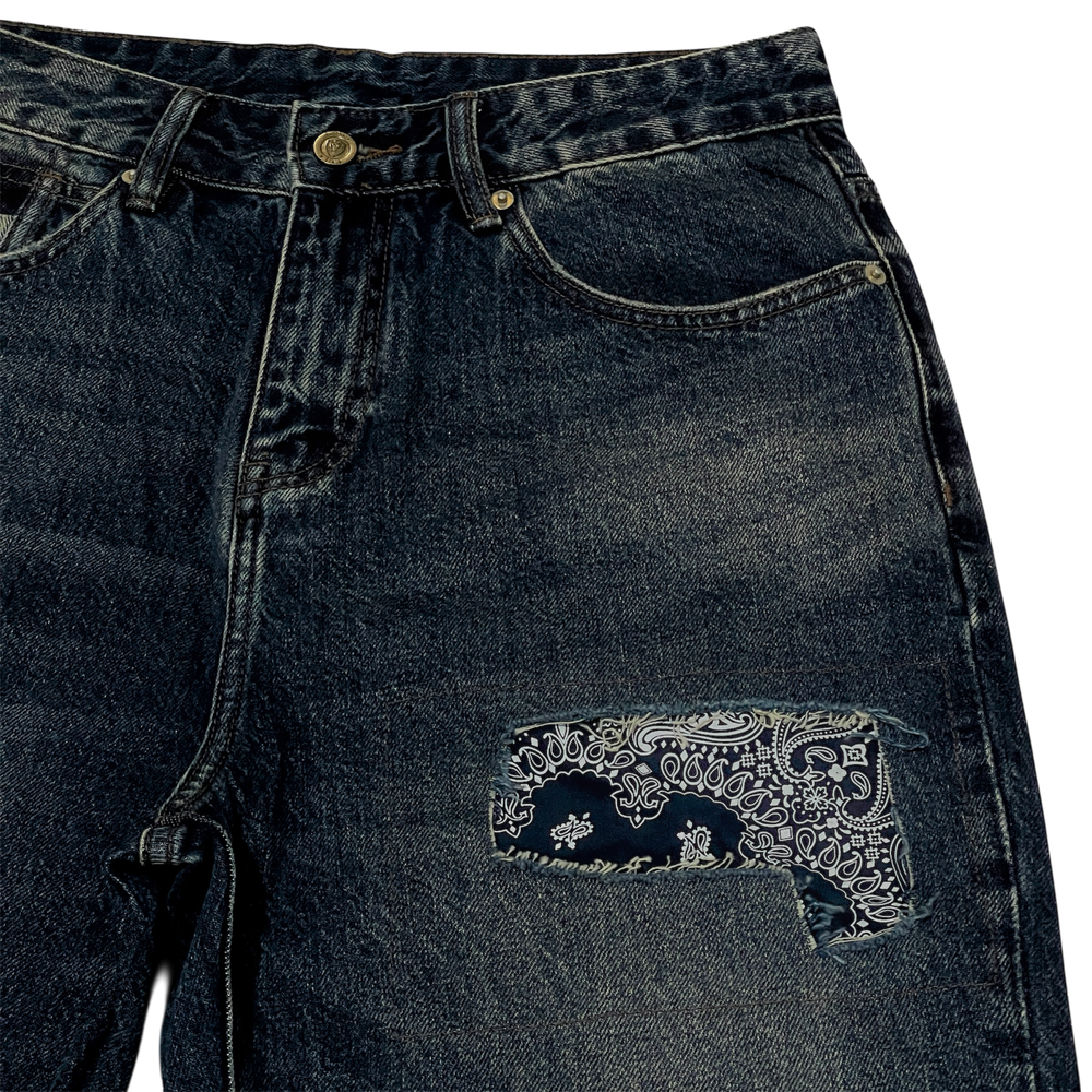 YOONEDE джинсы "DOUBLE BANDANA"