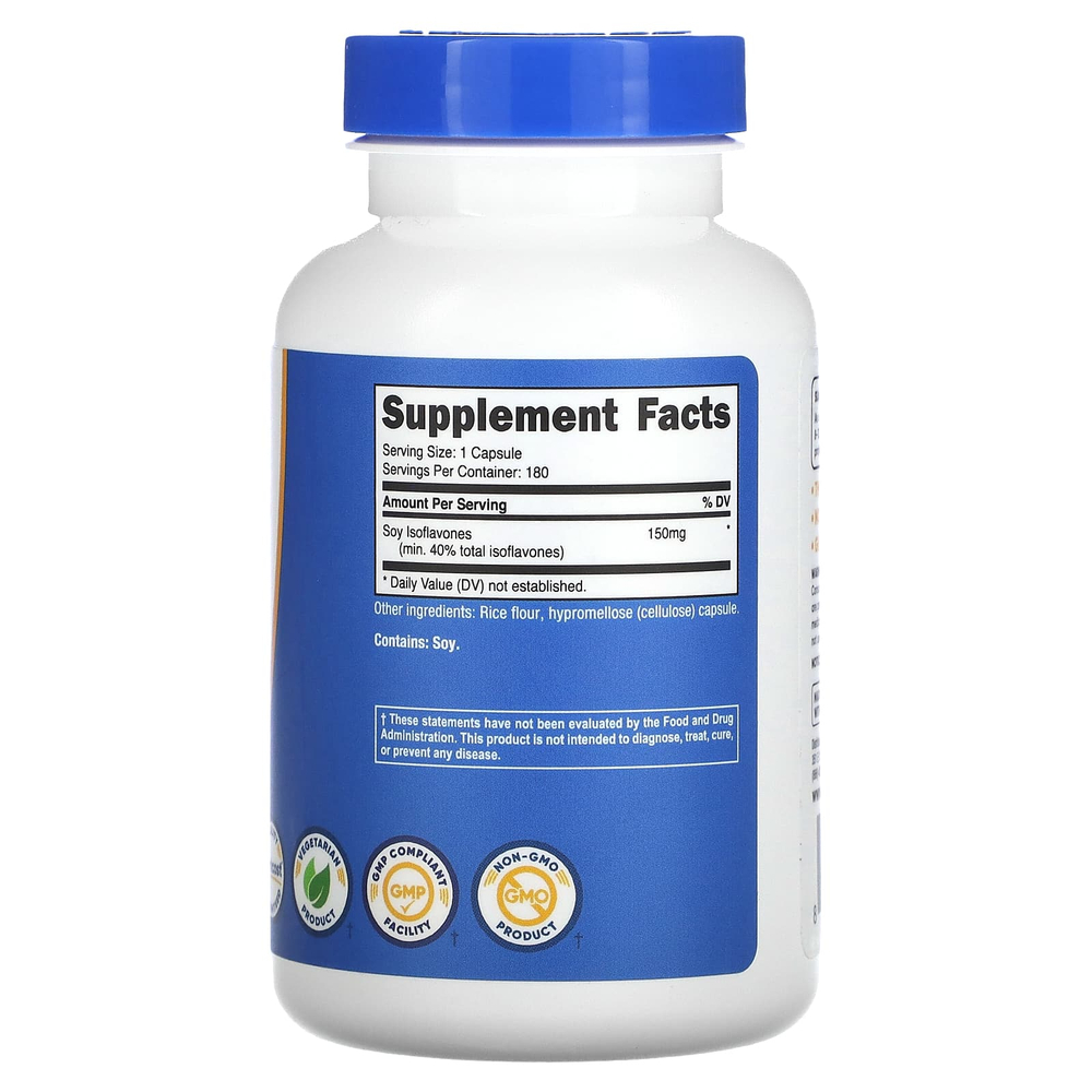 Nutricost, изофлавоны сои, 150 мг, 180 капсул