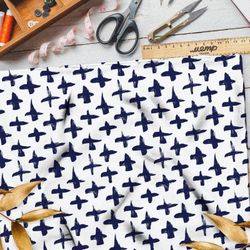 Ткань ниагара акварельные крестики