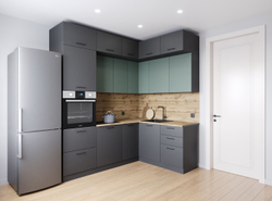 Кухонный гарнитур угловой Изумруд 2200х1700 столешница 26мм