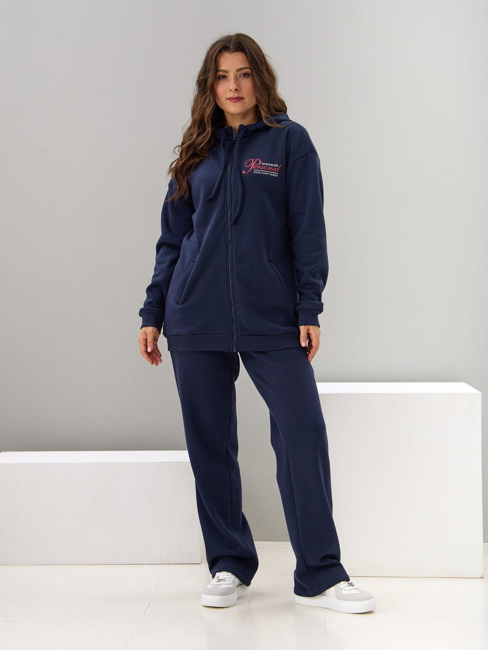 Костюм с брюками КБис-055/тсиний-п