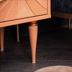 Тумба Арт Колор leaves Классик Голд Томленый оранжевый