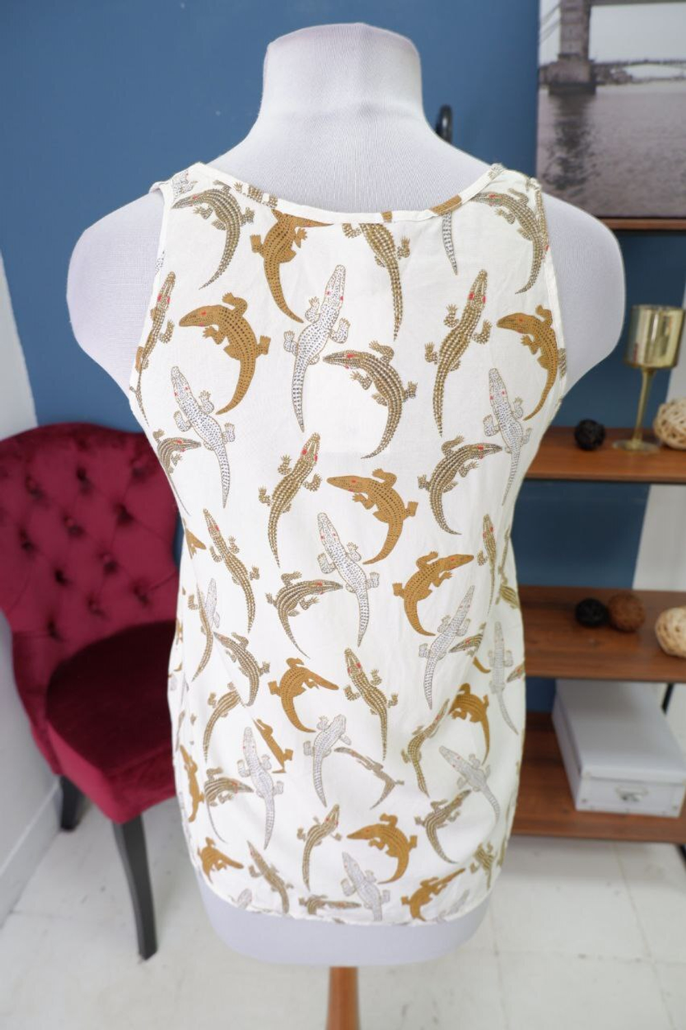 Топ H&M с принтом 42 размер