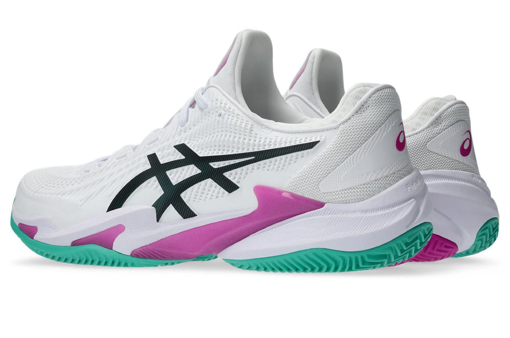 Мужские теннисные кроссовки Asics Court FF 3 Clay - white/digital sakura