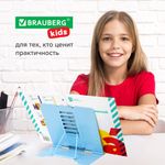 Подставка для книг и учебников BRAUBERG KIDS "Lil Paws", регулируемый угол наклона, металл, 238053