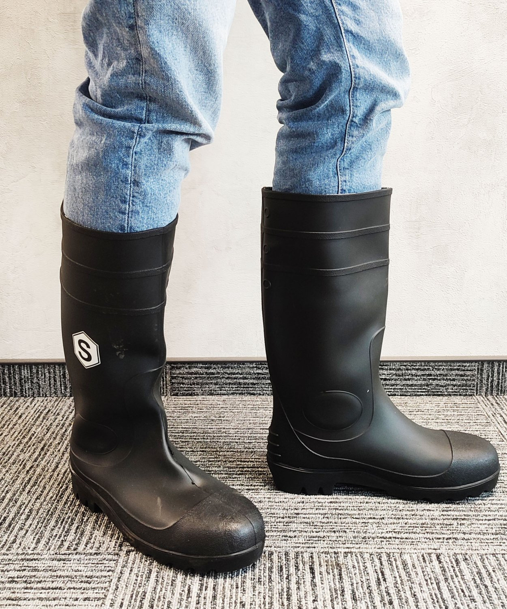 Рабочие сапоги ПВХ с МП черные 43