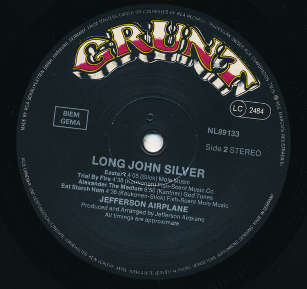 Jefferson Airplane / Long John Silver (LP)