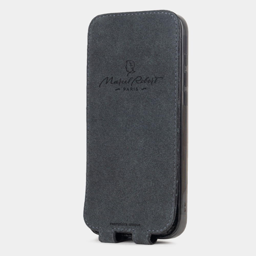 Чехол iPhone 16 Pro Max натуральная кожа аллигатора, черного цвета