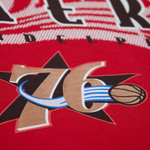 Баскетбольная футболка Mitchell&Ness NBA Shot Clock Philadelphia 76ers Red T-shirt