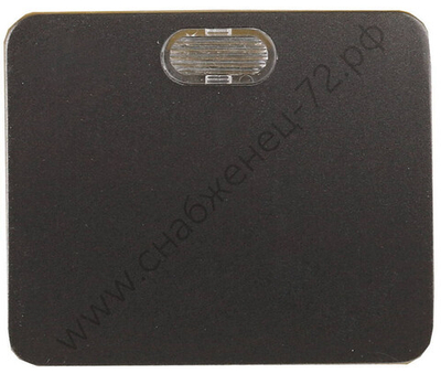 СВЕТОЗАР Гамма, с подсветкой одноклавишный без вставки и рамки цвет темно-серый металлик 10A/~250B, Электрический выключатель (SV-54131-DM)