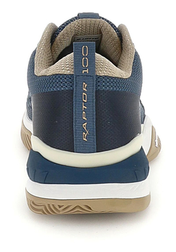 Мужские кроссовки теннисные Lotto Raptor Hyperpulse 100 III Clay - indigo blue/all white/irish beige