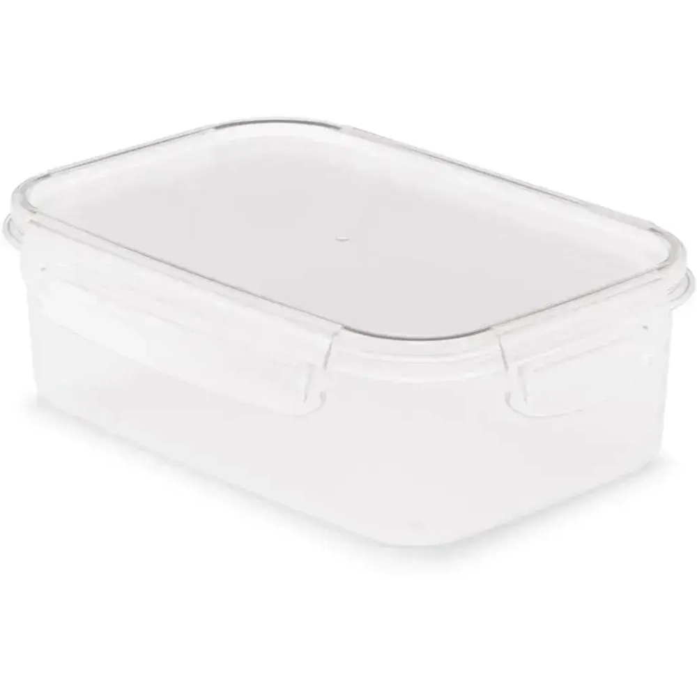 Емкость для СВЧ Прайм 1л прямоугольная (на защелках)