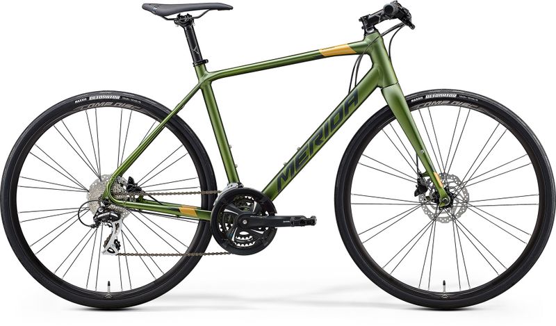 Велосипед гравийный Merida Speeder 100 (MattFogGreen/DarkGreen/Gold)