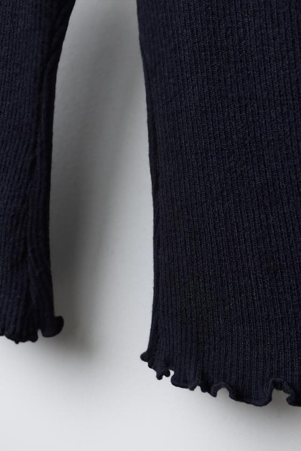 ZARA БРЮКИ FLARE В РУБЧИК, СИНИЙ