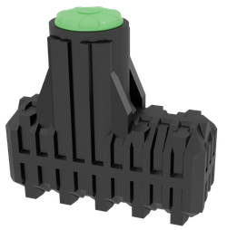 Станция биологической очистки ЭКОбокс Премиум самотечная с аэратором 2000 ИРПЛАСТ Ирпласт 2000 л./ 800 л. в сутки / 4-5 чел. / самотечный сброс / компрессорный аэрация (1920x780x1960см;125кг;черный) - арт.560374