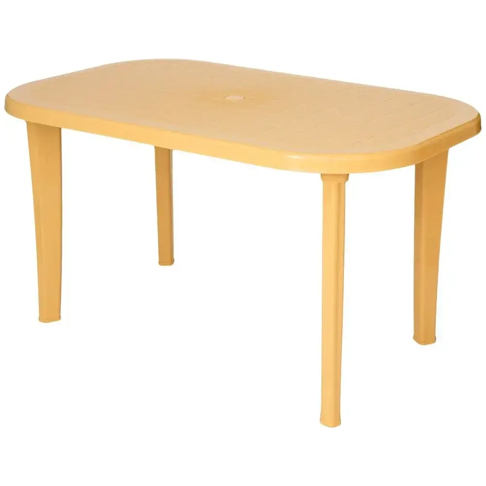 Стол овальный бежевый 1360х740мм