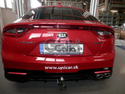 Фаркоп оцинкованный Galia K045C для Kia Stinger 2017-(паспорт и сертификат в комплекте)(без электрики)