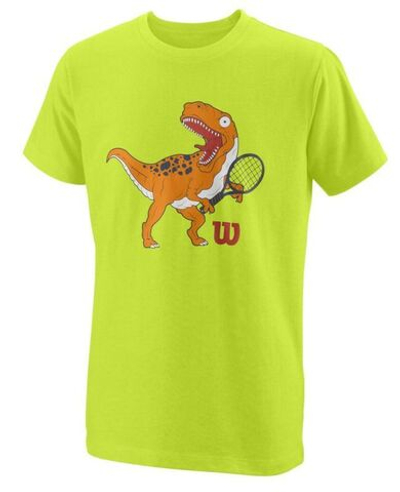 Футболка для мальчика теннисная Wilson Trex Tech Tee - lime popsicle