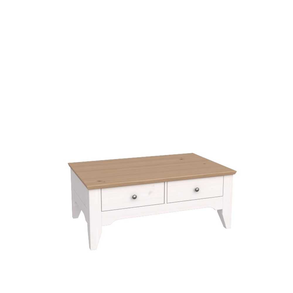 Стол журнальный «Бейли» белый воск/антик